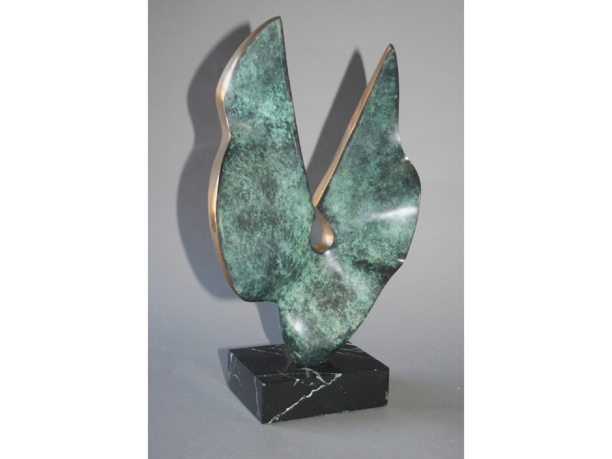 Artwork by Dennis Westwood, Listening Piece, Made of Bronze