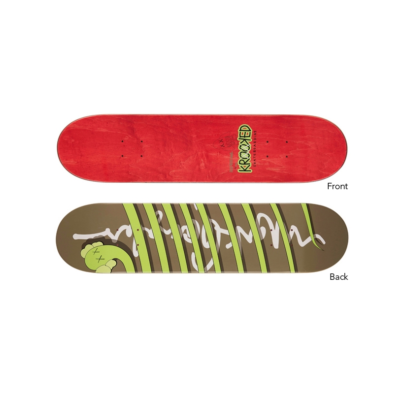 KAWS   KAWS x Krooked Mark Gonzales 'Bendy' Skateboard Deck