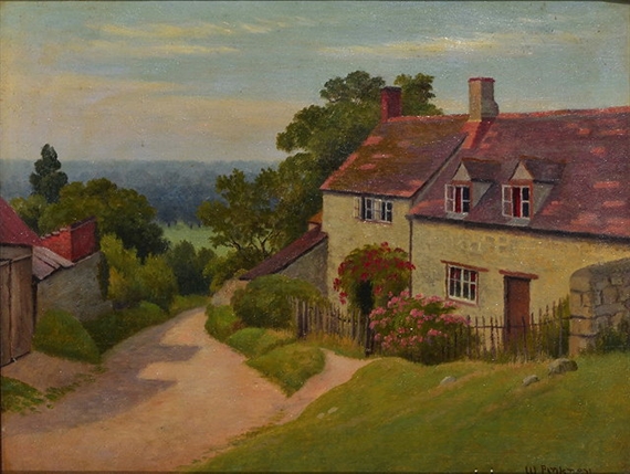 W. Pinkney | A country hamlet | MutualArt