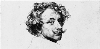 Installation view of Ottavio Leoni exhibition at Gemäldegalerie.