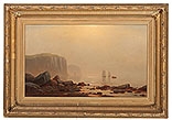 Misty Harbor by Lemuel D. Eldred, 1876