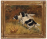 Pair of English Setters by Gustave Muss-Arnolt