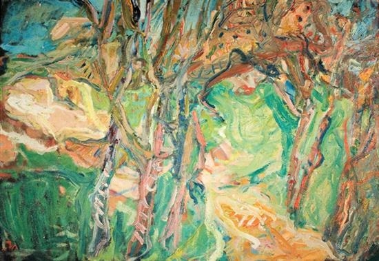 Landscape with Trees by Eliahu Gat