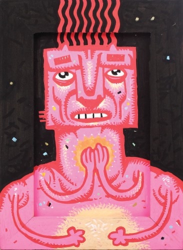 Pisica Pătrată  Pink Pray  MutualArt