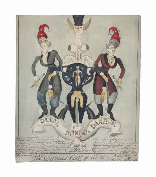 The Dandies Coat of Arms by George Cruikshank