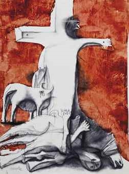 Death of the Picador II by Morris Broderson, 1961