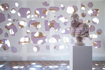 Scott Carter Creates Art with Materials from Surrounding Walls