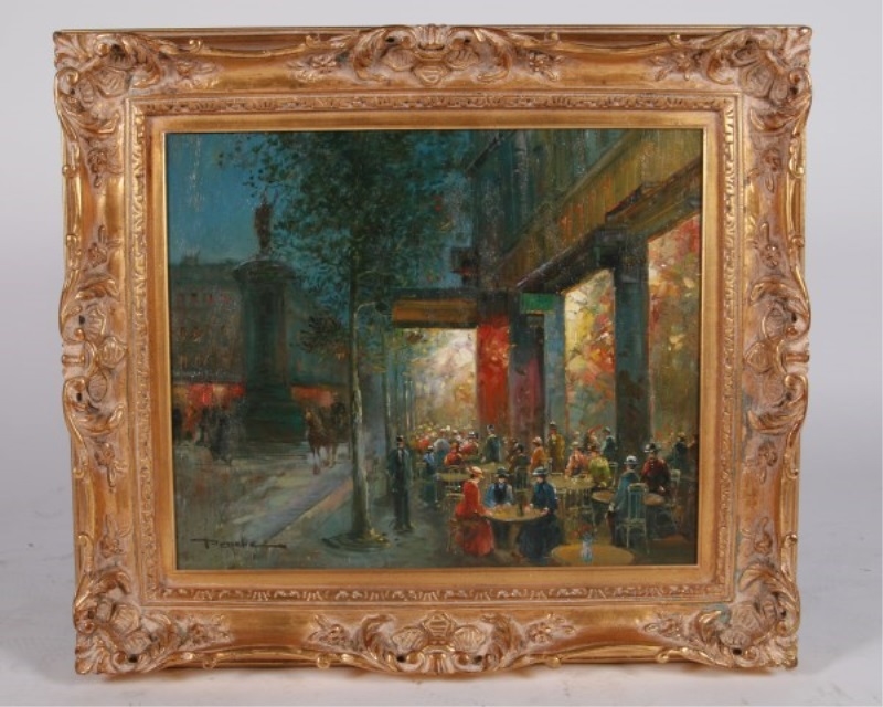 T. E. Penck | Café Scene | MutualArt