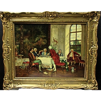 A LIVELY ARGUMENT - Leon Mignard