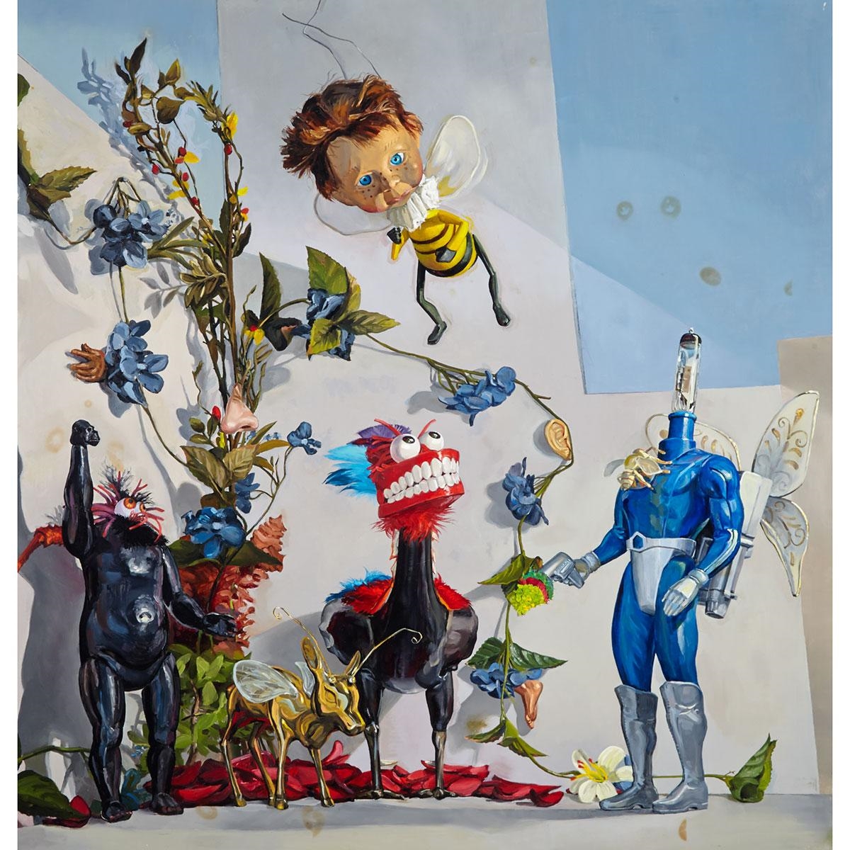 Artwork by Adam Gunn, THE MYTH OF SILLINESS, Made of oil on panel