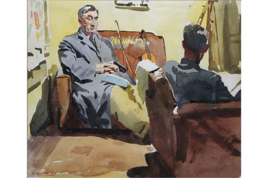 Simon Coleman | The fiddler (1944) | MutualArt