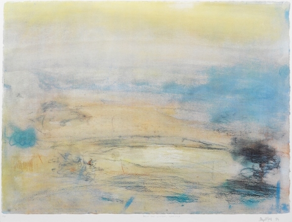 Artwork by Lloyd Rees, From the Window, Karinya, Made of coloured lithograph