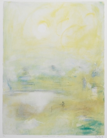 Artwork by Lloyd Rees, September Sunshine, Near Bathurst, Made of offset lithograph