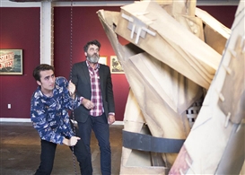 Wayne White and Woodrow White’s “Ass Kicking Contest” Turns Gallery into Playhouse
