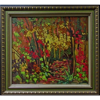 Algonquin Scene Near Canoe Lake - William James Donevan