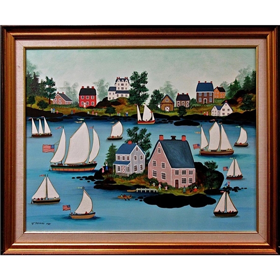 Untitled (Busy Harbour) by Janet Munro, 1987