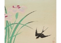 Artwork by Meiji Hashimoto, Summer Report, Made of ink and color on silk