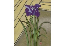 Artwork by Meiji Hashimoto, Iris, Made of ink and color on paper