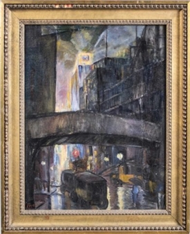 The City at Night - Elizabeth Rungius Fulda