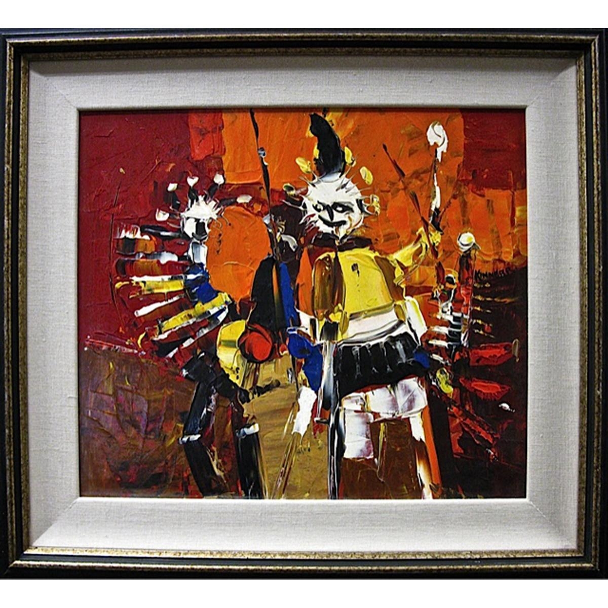 Artwork by John H. Kinnear, NO. I OF THE NUMBER - TIC-TAC, Made of oil on masonite