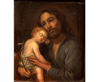 St Joseph with the Infant Christ - Elias Griessler