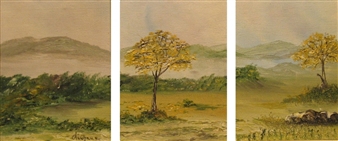3 works; Landscape - B. Aintzane
