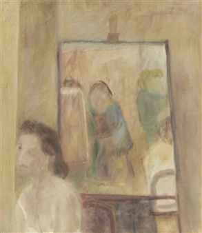 Interior at Euston Road School Studio - Adrian Stokes