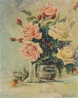 Still Life with Flowers - Luigi Manelli