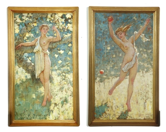 2 WORKS OF PORTRAITS OF ROMANTICIZED FIGURES - Robert van Vorst Sewell