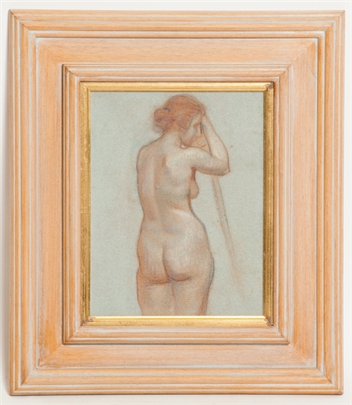 LIFE STUDY WITH STAFF by John Bulloch Souter