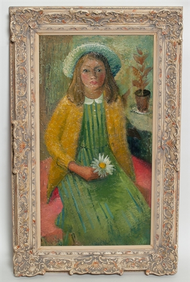 GIRL WITH MARGUERITE by M. Noel Slaney