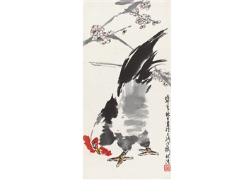 Chicken and Plum Blossom - Hong Lin