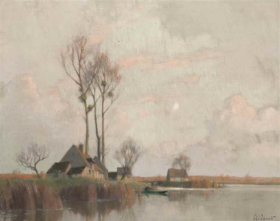Alexandre Jacob | Soir sur le Marais | MutualArt