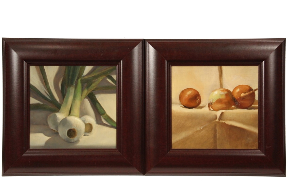 Charles Cramer | Pair of Works: Green Onion Trinity; and Yellow Onion ...