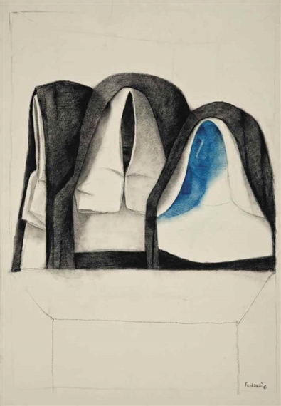 Three Nuns by Morris Broderson, 1961