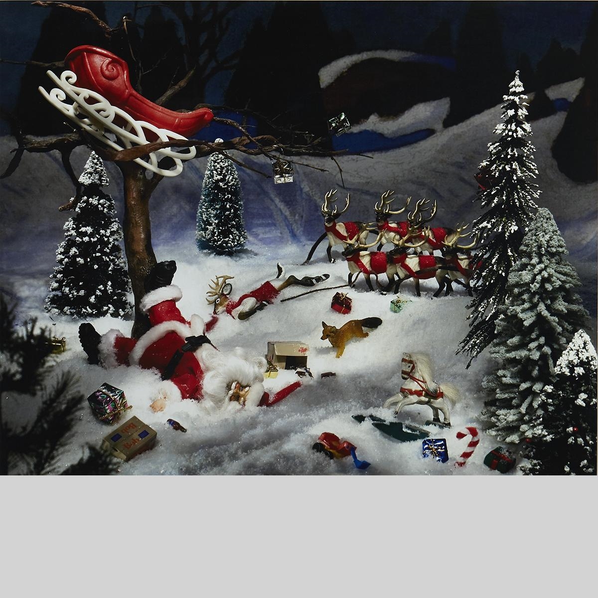 Artwork by Diana Thorneycroft, Group of seven awkward moments (fatal accident near ski track), Made of chromogenic print