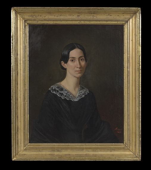 Portrait of a Creole Lady in a Lace Collar by Louis Nicholas Adolphe Rinck, 1847