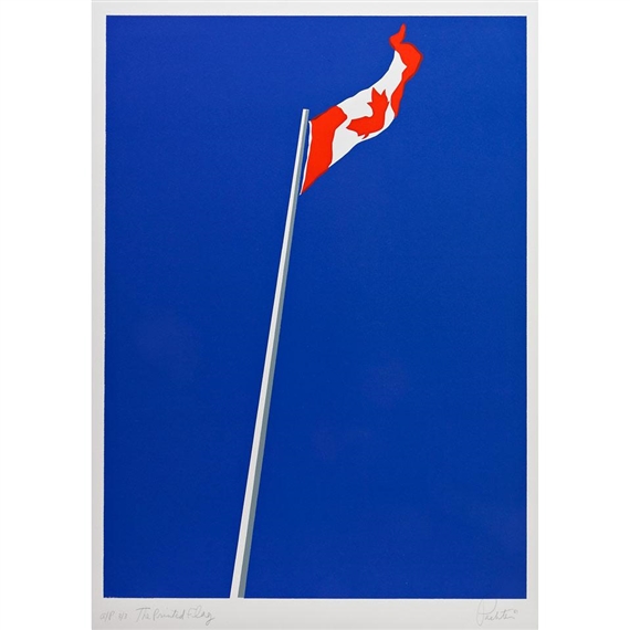 The Printed Flag by Charles Pachter, 1981