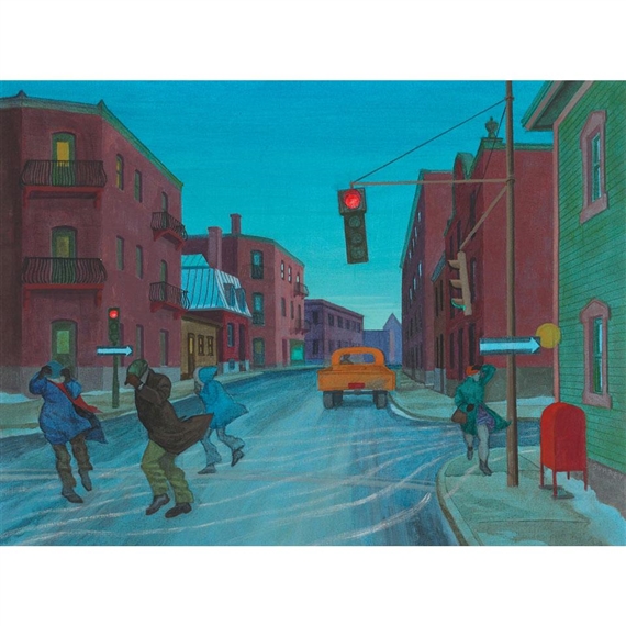 RUE ST. ANTOINE, MONTREAL by Philip Henry Surrey, 1970