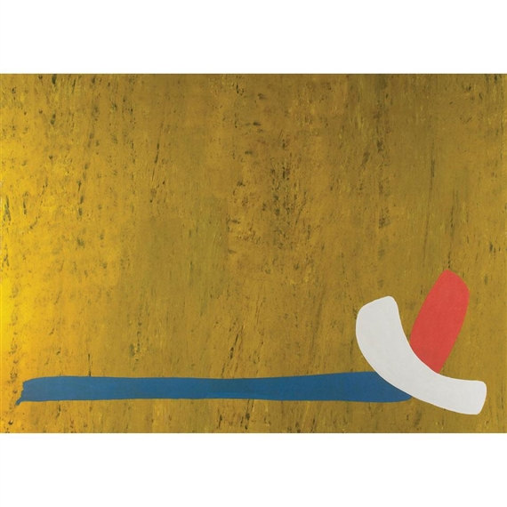 YELLOW, BLUE, WHITE, RED by Jack Bush, June 1972