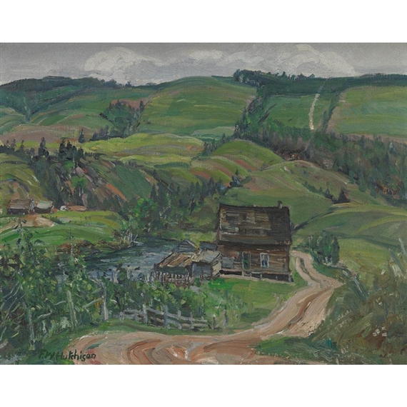 FARM ON GOUFFRE RIVER by Frederick W. Hutchison