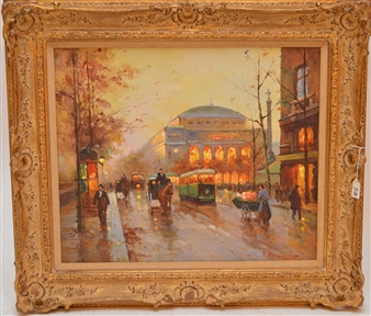 Paris Street Scene - René Rambert