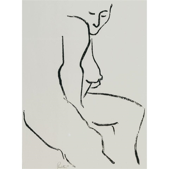 Seated nude