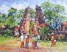Di Depan Pura by Asep Loka, 2015