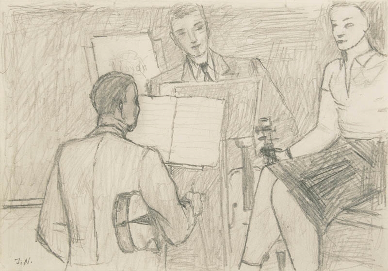 Concert by Jerzy Nowosielski, 1954