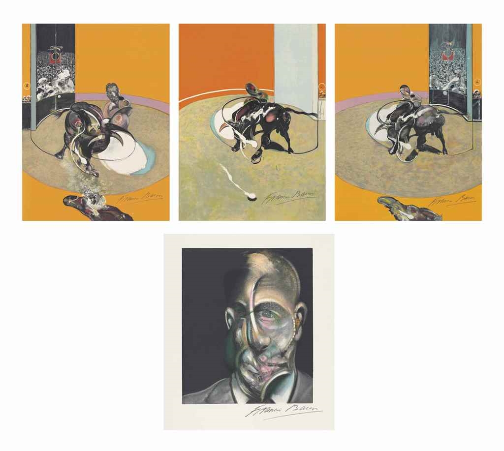 Portfolio of 4 Works: Miroir de la Tauromachie by Francis Bacon, 1990