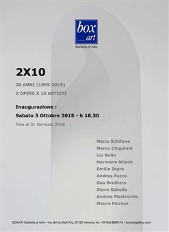 2x10 Ten Artists For Our 20 Year Birthday - Galleria Gaburro Boxart, Verona