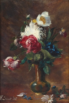 Flowers in a Vase - A. Sinet