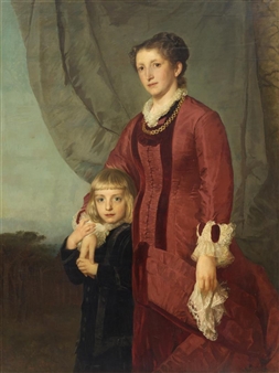 Mother and child - Fritz Roeber