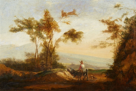Southern Landscape with Shepherds by Willem de Heusch